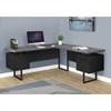 Computer Desk - Black/Grey (I 7432) image 2