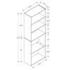 I 7468 Bookcase - Dark Taupe image 5
