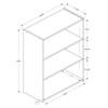 I 7479 Bookcase - White image 5