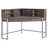 I 7511 Computer Desk - Dark Taupe/Silver image 1