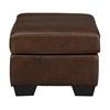Morelos Leather Match Ottoman (3450214) image 3