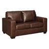 Morelos Stationary Leather Match Loveseat (3450235) image 2