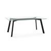 Lidya Dining Table with Glass Top (50972/25|90271) image 1