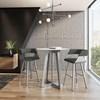 Round Genesis Counter Height Dining Table with Glass Top and Pedestal Base (50536-36_53|90286) image 2