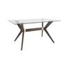 Table de salle à manger Downtown avec dessus en verre (GRE03660CL19MDPNF/BAS02001NA19MDP) image 1