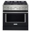 36-inch Freestanding Gas Range with Even-Heat™ True Convection (KFGC506JBK) image 1