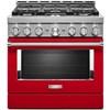 36-inch Freestanding Gas Range with Even-Heat™ True Convection (KFGC506JPA) image 1