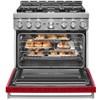 36-inch Freestanding Gas Range with Even-Heat™ True Convection (KFGC506JPA) image 3