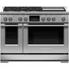 Cuisinière biénergie amovible de 48 po avec plaque chauffante (RDV3-485GD-L) image 1