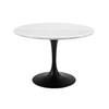 Round Colfax Dining Table with Marble Top and Pedestal Base (CF450KDB/CF450WMT) image 1