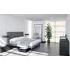 Lyon Queen Upholstered Panel Bed (Lyon Queen Panel Bed with Reflexx Base - Stallion Grey) image 2