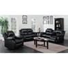 Astros Reclining Leather Sofa (Astros - Black) image 2