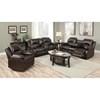 Reclining Leather Sofa (10100 Reclining Sofa - Brown) image 2