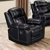 Samuel Swivel Rocker Fabric Recliner (Samuel - Black) image 1