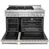 48-inch Freestanding Gas Range with Even-Heat™ True Convection (KFGC558JMH) image 3
