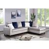 Cindy Fabric 2 pc Sectional (Cindy - Grey) image 1