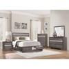 Luster Queen Upholstered Platform Bed with Storage (1505-1*) image 4