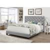 Full Upholstered Panel Bed (HH2018 Full Bed - White) image 2