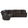 Bastrop Reclining Leather Look 3 pc Sectional (8230BRW*SC) image 2