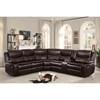 Bastrop Reclining Leather Look 3 pc Sectional (8230BRW*SC) image 5