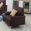 Skyhouse Stationary Leather Look Chair (Skyhouse Chair - Brown) image 1