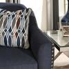 Ashley Stationary Fabric Loveseat (Ashley 802 Loveseat - Blue) image 2