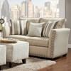 Washington Stationary Fabric Loveseat (1383 Loveseat - Beige) image 1