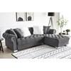 Royal Fabric 2 pc Sectional (Royal - Grey) image 1