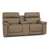Powell Power Reclining Leather Match Loveseat with Console (41135-68) image 2