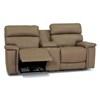 Powell Power Reclining Leather Match Loveseat with Console (41135-68) image 5