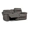 Finley Power Reclining Leather Match Loveseat with Console (Finley 41134-58 Loveseat Console with Power - Slate) image 4