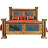 Queen Panel Bed (ZLUNA-101Q TURQ) image 1