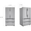 36-inch, 27 cu.ft. Freestanding French 4-Door Refrigerator with SmartDiagnosis™ (LMWS27626S) image 9