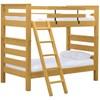 TimberFrame A43905H Twin over Twin Bunk Bed with Ladder image 1