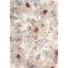 Sable Cream Grey Pink Flowers Rug, 5'3