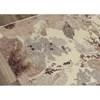Sable Cream Grey Pink Flowers Rug, 5'3