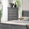 Louis Philippe 5-Drawer Chest (119096) image 1