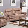 Boulder Reclining Fabric Loveseat with Console (689321) image 1