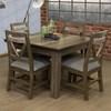 Square Loft Brown Counter Height Dining Table (IFD6441TBL42) image 1