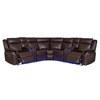 Levin Power Reclining Fabric 4 pc Sectional (LV950LALC/LV950WSC/LV950WBC/LV950RALC) image 1