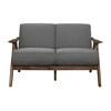Damala Stationary Fabric Loveseat (1138GY-2) image 1
