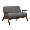Damala Stationary Fabric Loveseat (1138GY-2) image 2