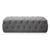 Domingo Fabric Ottoman (011-7022P-GR) image 1