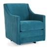 Swivel Fabric Accent Chair (2443-C Swivel Chair - Hot Turquoise) image 1