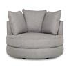 Sutton Swivel Fabric Accent Chair (70041-99-CHESS-GREY) image 1