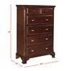 Canton 5-Drawer Chest (CN600CH) image 4