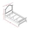 Jesse JS700TTB Twin Panel Bed w/ Trundle image 4
