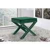 Nixon Green Velvet Upholstered Stool image 2