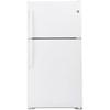 33-inch, 21.9 cu. ft. Top Freezer Refrigerator with edge-to-edge glass shelves (GTE22JTNRWW) image 1