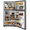 33-inch, 21.9 cu. ft. Top Freezer Refrigerator with icemaker (GIE22JSNRSS) image 3